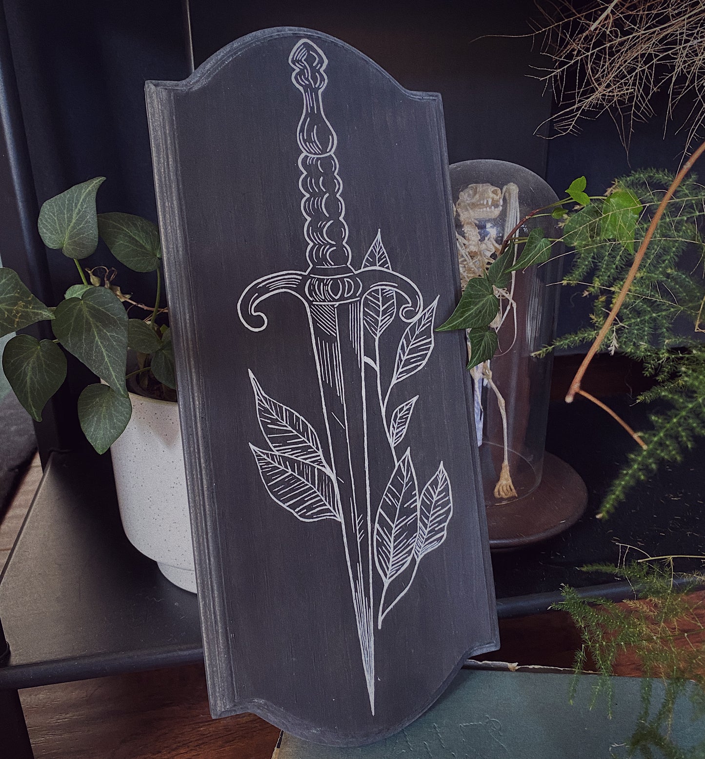 Artist Original Dagger Painting